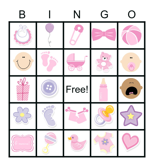 Baby Bingo Card