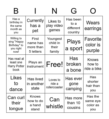 Pirates Game Bingo Card