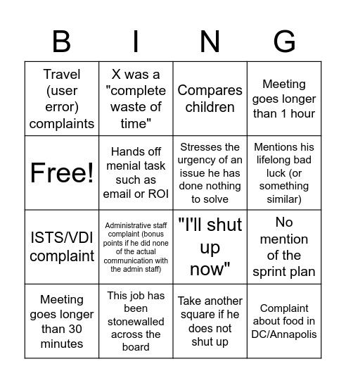 Fireside Bingo Card