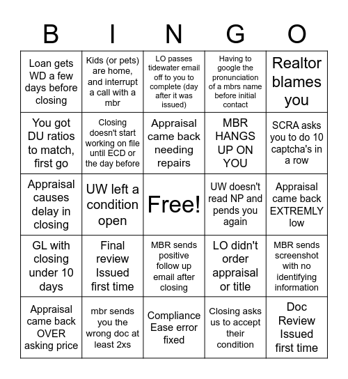 PP 57 Bingo Card