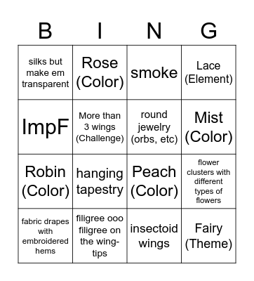 beango Bingo Card