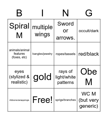 mustard mountain Bingo Card