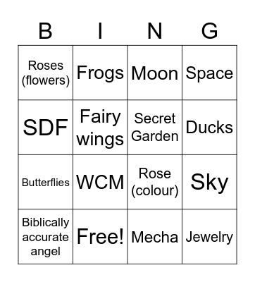 candy cosmos Bingo Card
