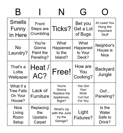 Mommom & Pop BINGO Card