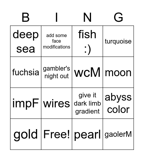 butter building Bingo Card