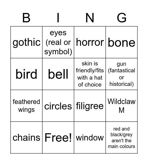 boss boogie Bingo Card