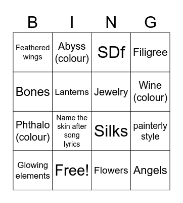 victory star Bingo Card