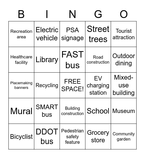 ECV Bingo! Bingo Card