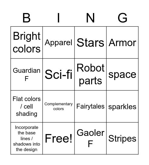 let's regen Bingo Card