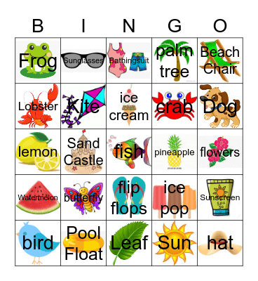 Summer Bingo! Bingo Card