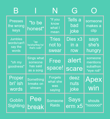 Birthday Bingo! Bingo Card