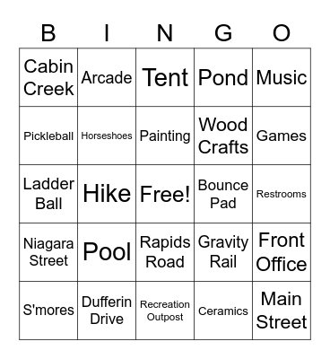 Birthday Bash Bingo Card