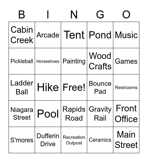Birthday Bash Bingo Card