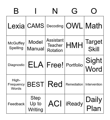 ACI Bingo Card