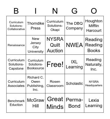 31st Annual National Conference Bingo Card