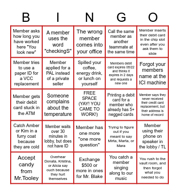 FUN FRIDAY BINGO! Bingo Card