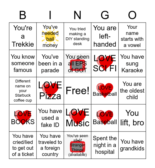 July Times Bingo Card