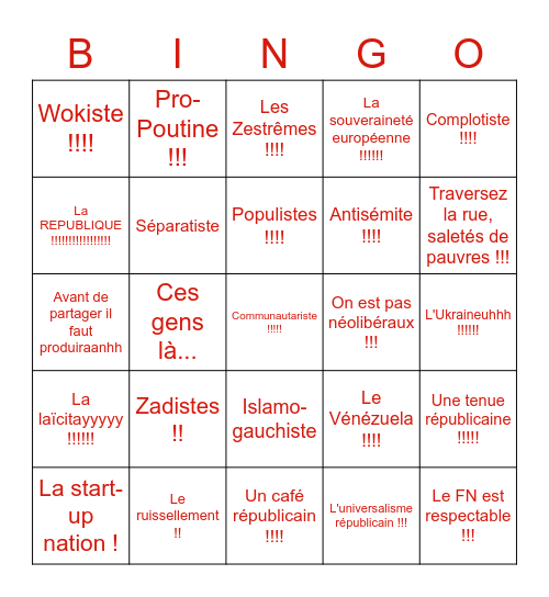 Le Macrono-Bingo Card