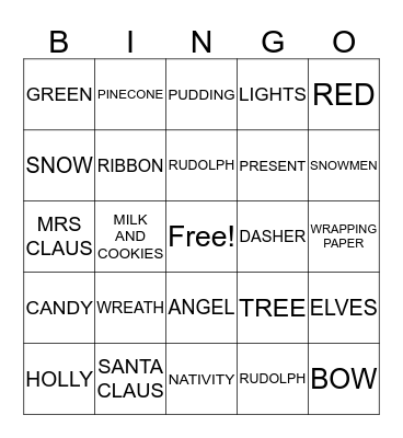 CHRISTMAS IN OCTOBER Bingo Card