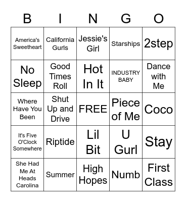 POOL PARTY !! Bingo Card