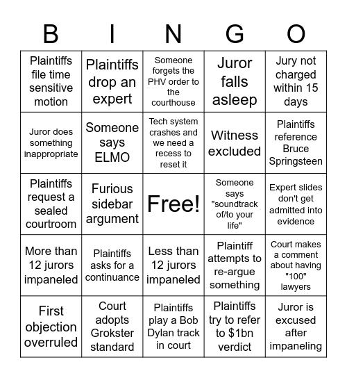 Bright House goes to trial Bingo Card