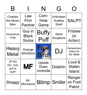 BEACHY BINGO 2022 Bingo Card