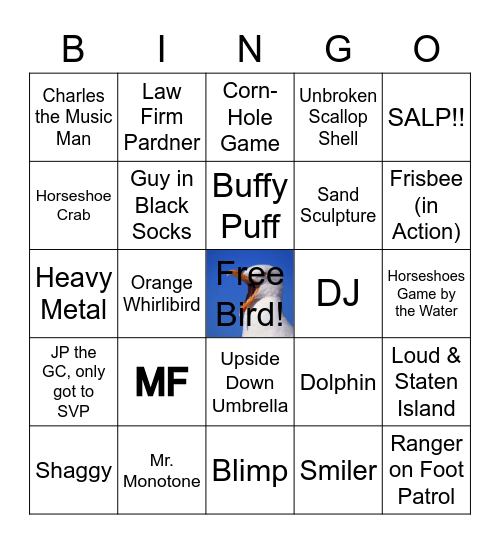 BEACHY BINGO 2022 Bingo Card
