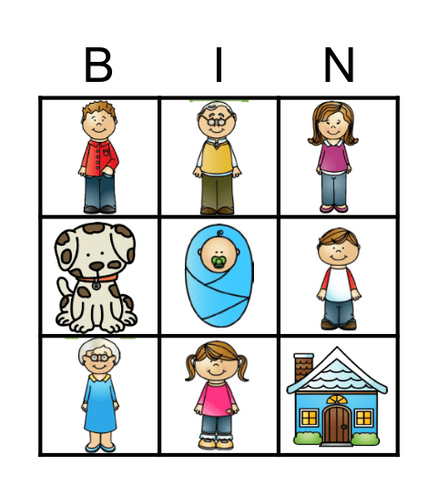 FAMILY BINGO Card