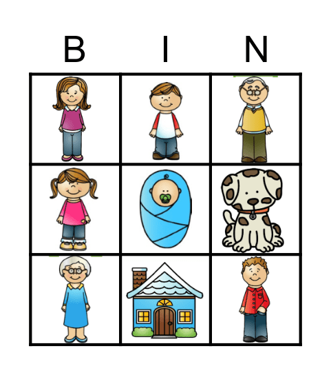 FAMILY BINGO Card