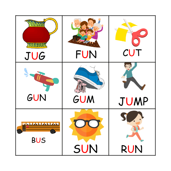 PHONICS BINGO! Bingo Card