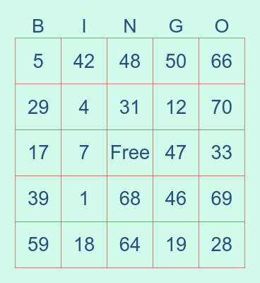 CHERRY'S THE LOVE Bingo Card