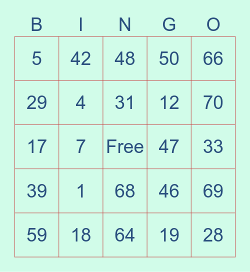 CHERRY'S THE LOVE Bingo Card