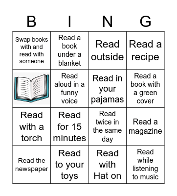 Book Week: BOOK BINGO Card