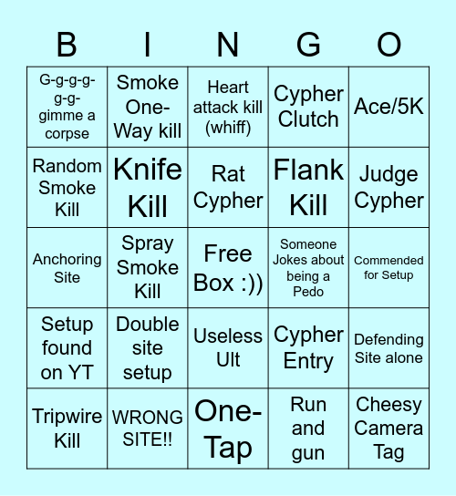 CYPHER BINGO Card