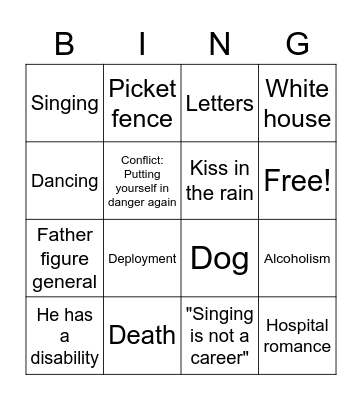 Purple Hearts Bingo Card