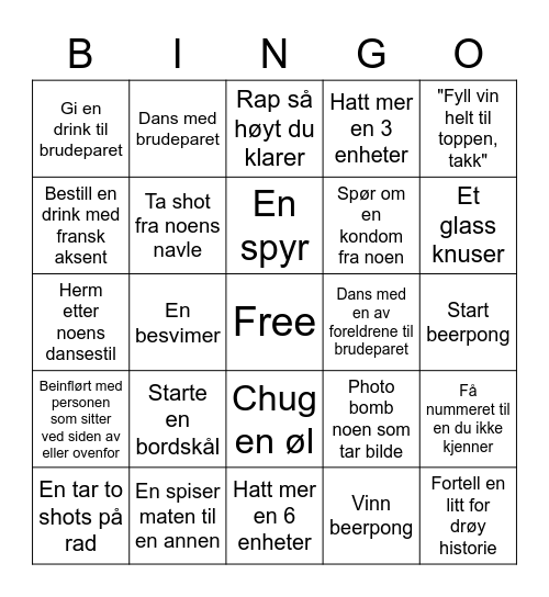 BINGO 2.0 Bingo Card