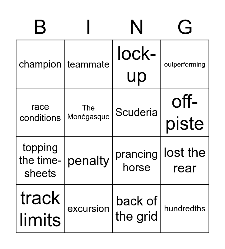 formula-1-free-practice-bingo-card