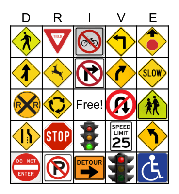 Automobile Safety 2025 Bingo Card