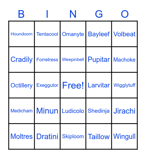 Kaizo Ironmon Bingo Card