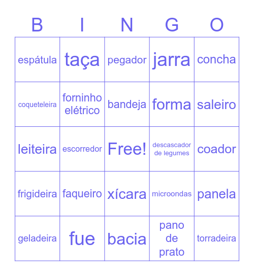 CHÁ BAR AMANDA E ERICO Bingo Card