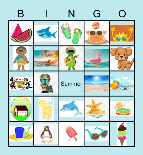 Summer Bingo Card
