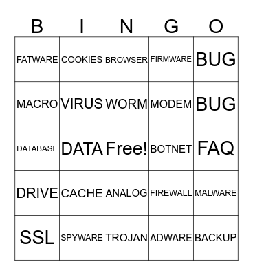 GENUINE PARTS COMPANY Bingo Card