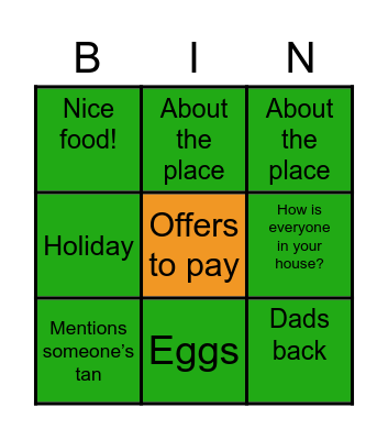 Old-Timerz Bingo Card