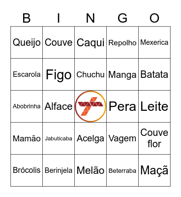 EBKIDIS FÉRIAS - ALIMENTAÇÃO INFANTIL Bingo Card