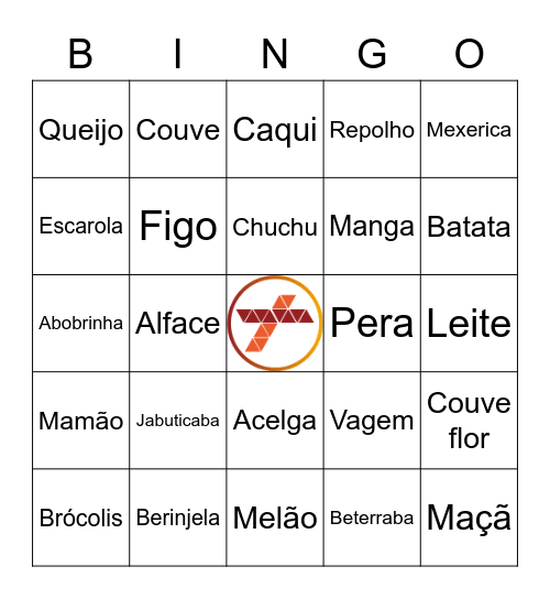 EBKIDIS FÉRIAS - ALIMENTAÇÃO INFANTIL Bingo Card