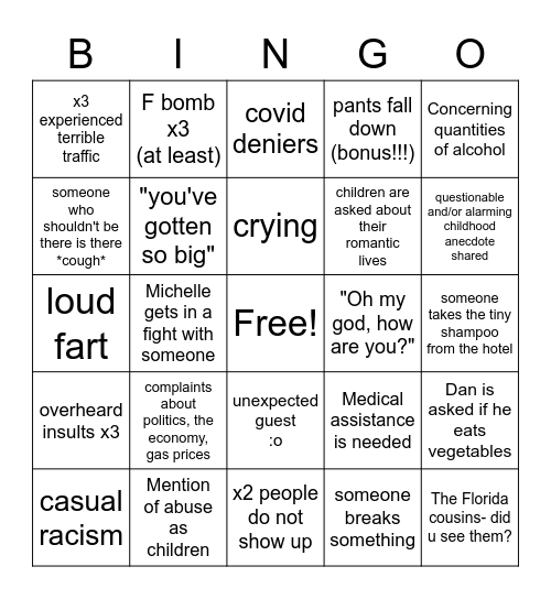 FUNeral Bingo! Bingo Card