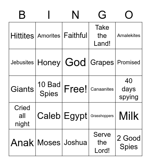 Caleb - The Good Spy Bingo Card