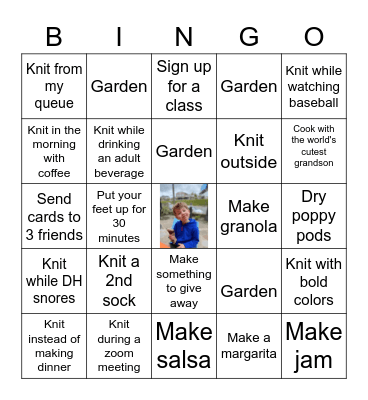 August Bingo Card