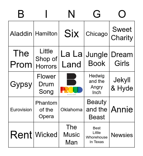 Showstoppers Bingo Card