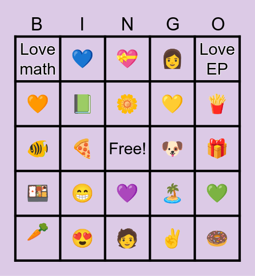 Math HAPPY  M.4 Bingo Card